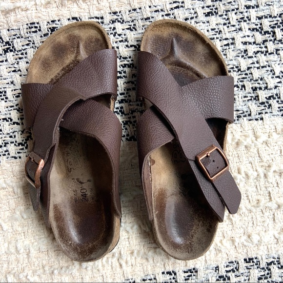 Birkenstock Shoes - Birkenstock Siena criss cross brown leather